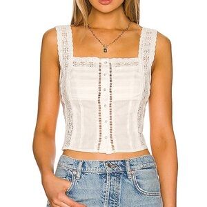 Free People Maggie Lace Tank